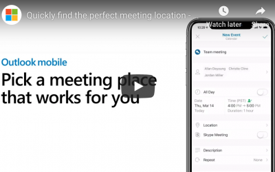 Pick the Perfect Meeting Location Using Outlook Mobile