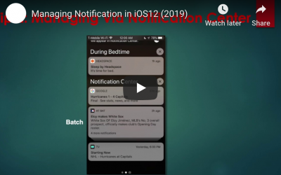 Efficiently Manage Notifications In iOS 12